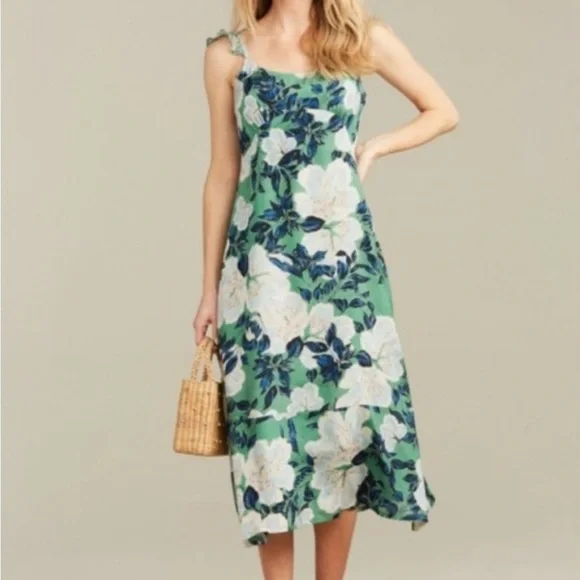 roller rabbit green dress Harlequin Geo Mina Dress